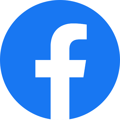 Facebook logo featuring a white lowercase "f" centered on a blue circular background.